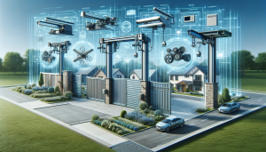 Various types of automatic gates illustrated.