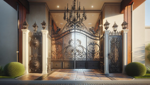 A variety of stylish and secure home gate designs.